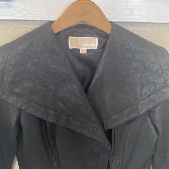 Michael Kors Leather Jacket - Picture 2 of 7